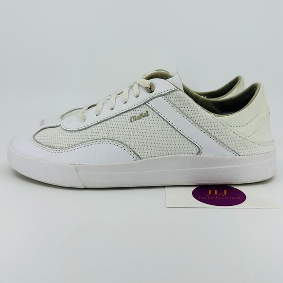 OluKai Women’s Kilea White Leather Classic Court Hands Free Sneakers Size 8.5 - Picture 5 of 11